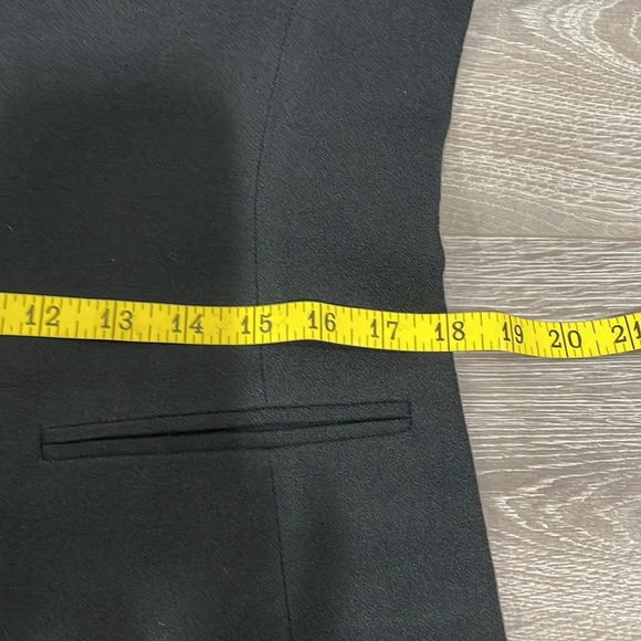 Vintage 70’s, 80’s Wool Skirt and Jacket Set Suit Black Velvet Appliqués - Picture 14 of 16